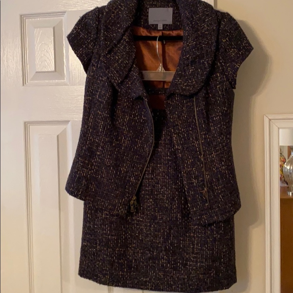 Nordstrom Plum tweed suit set